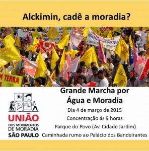 marcha agua e moradia